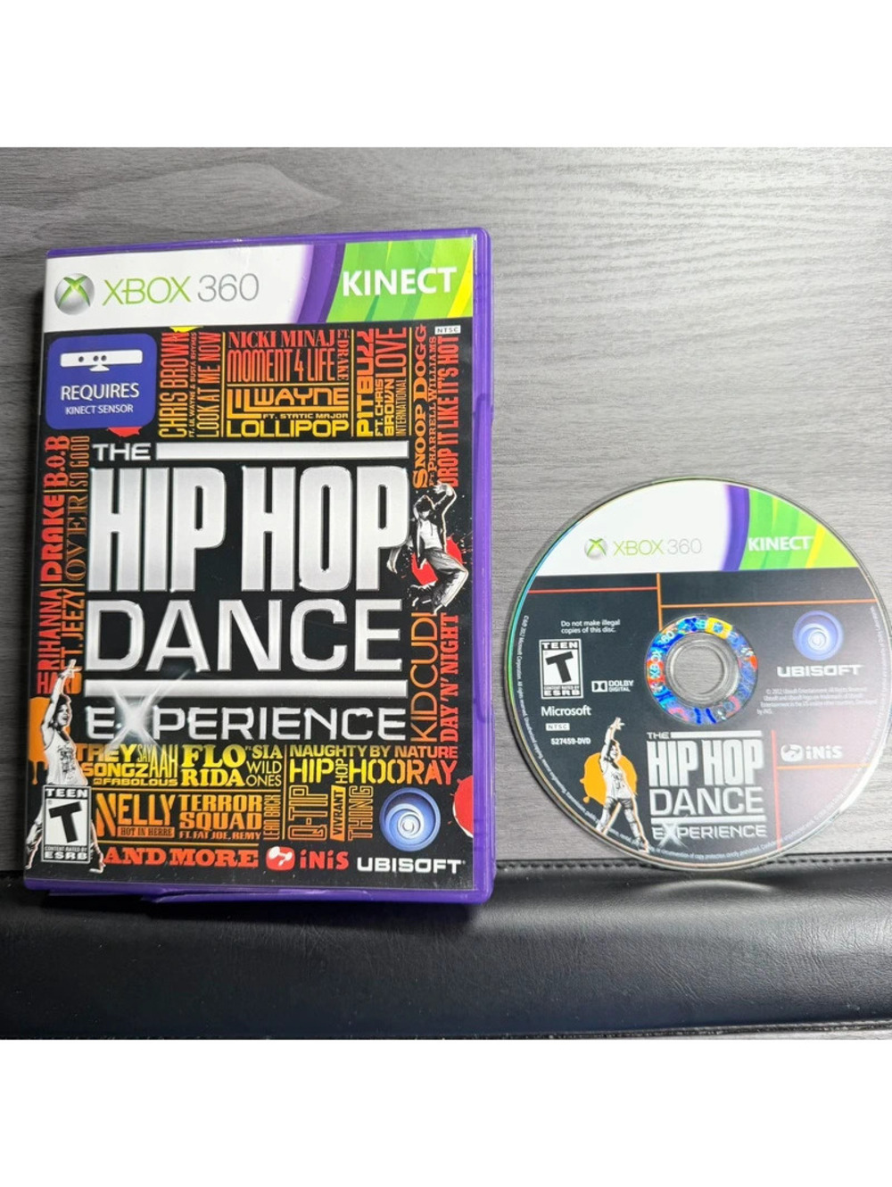 The Hip Hop Dance Experience Xbox 360 Kinect Game Disc Case Ubisoft 2012